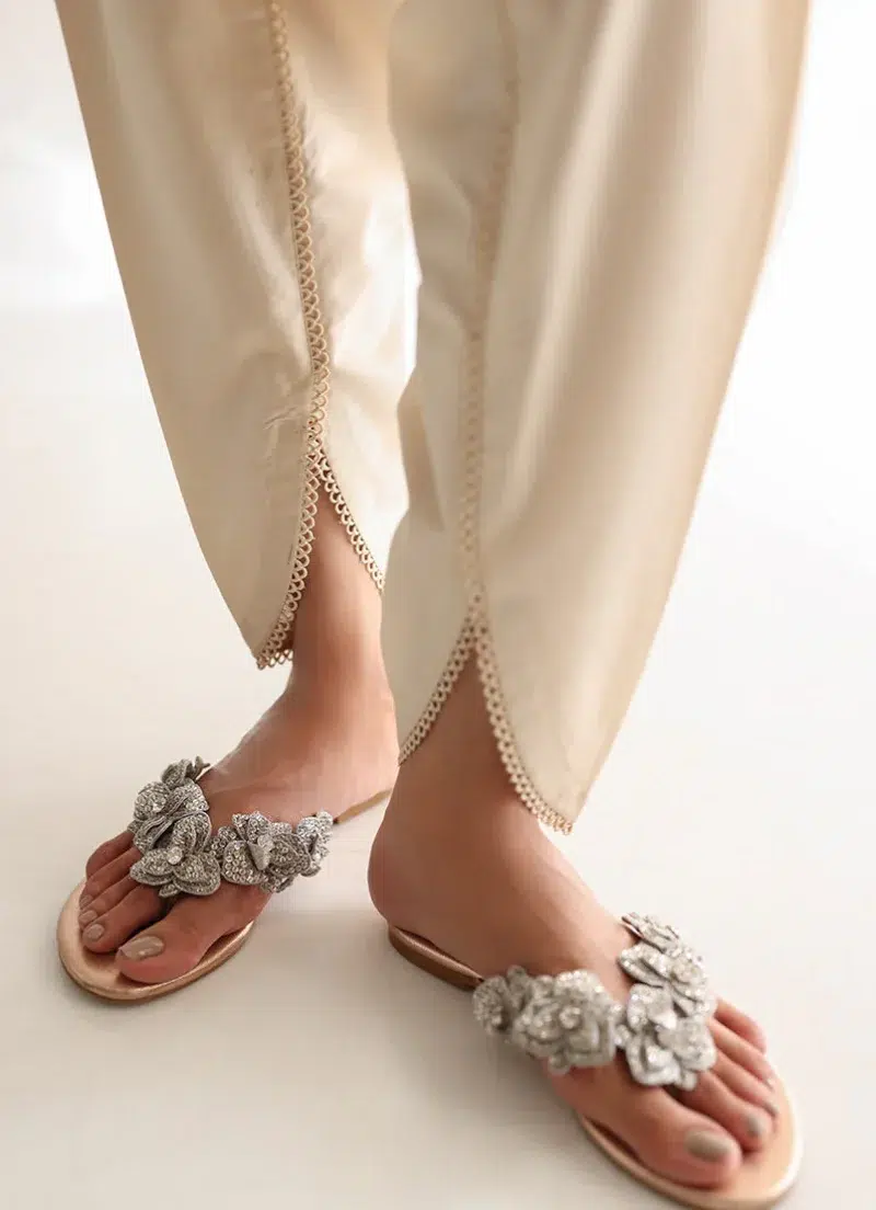 Image | Selene'25 | Solid Lace Shalwar | Beige | Stitched | 1 Piece.