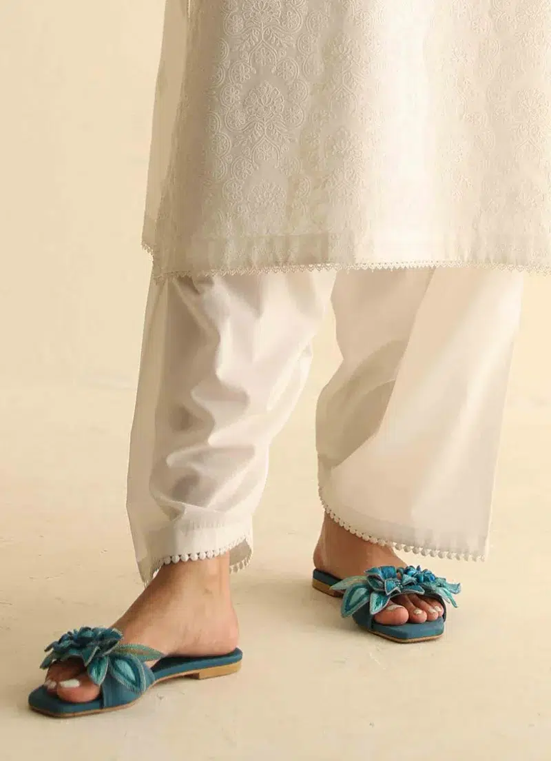 Image | Selene'25 | Flared Shalwar | White | Stitched | 1 Piece.