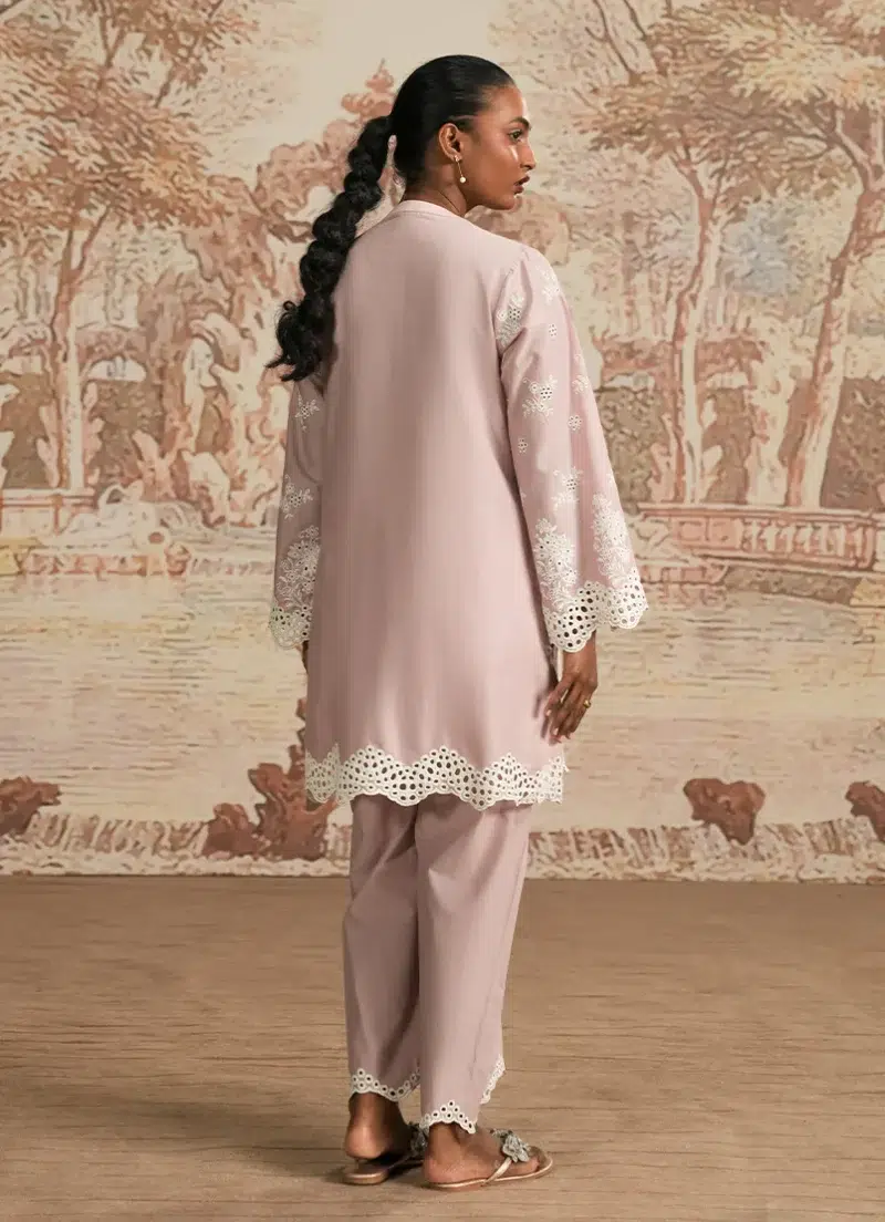 Image | Spring The Tea Collection | Lilac | Cotton | Stitched | Embroidered Co-ord Set | 2 pc.