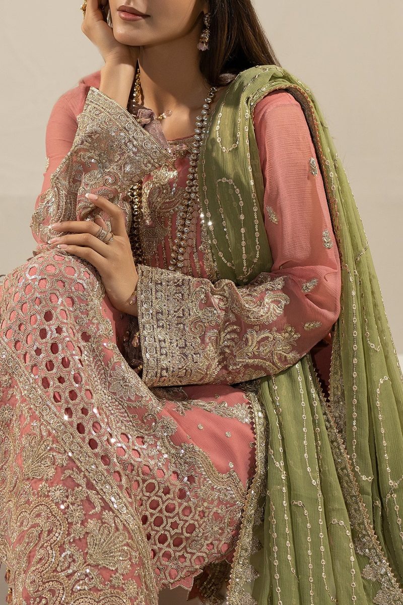 Imrozia | Nicha Luxury Chiffon Edit 25 | Nurah | Pink | Chiffon | 3 pc